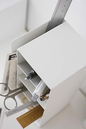 Miniatura 5 de Yamazaki 3319 TOWER Stiftehalter, blanco, Stahl, Minimalistisches Design