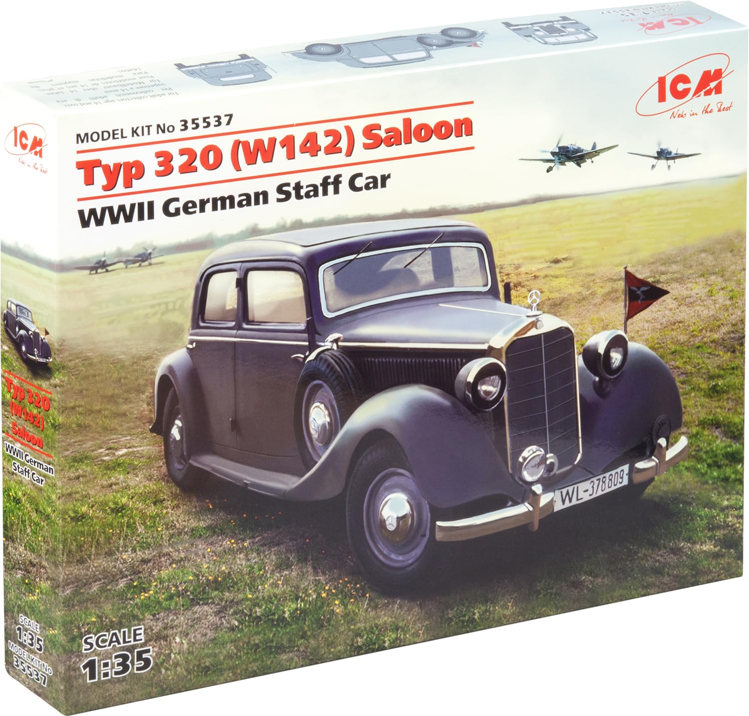 Amazon | アイシーエム ICM 1/35 ドイツ Typ320 W142 スタッフカー