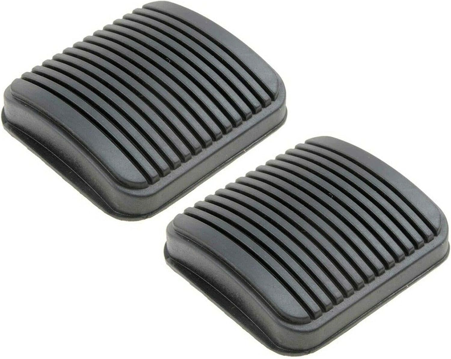 Set of 2 Brake & Clutch Pedal Pad Rubber Covers Compatible