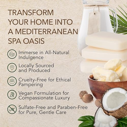 Miniatura 7 de O Naturals 3 piezas de jabón de leche de cabra con bolsa protectora de jabón - Sin fragancia, triple fresado, nutritivo, para piel sensible