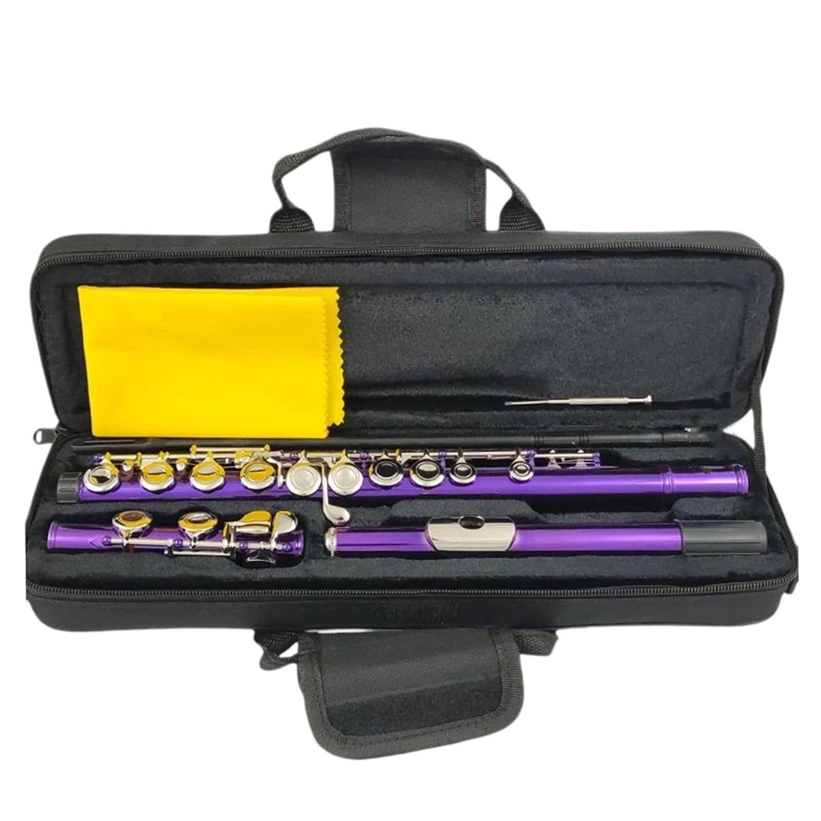 Flauto Traverso Flauto Viola Placcato Con Chiavi C A 16 Fori Chiusi Con Chiave E MFL-604