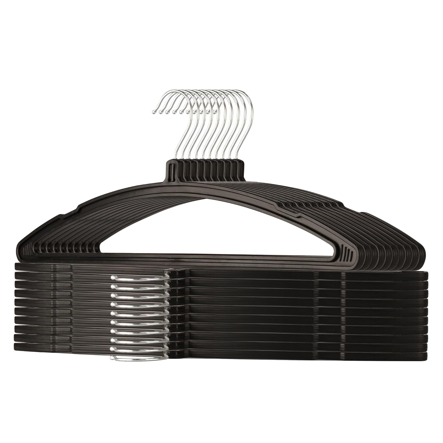 Kuber Industries (Set of 24) Heavy Duty Plastic Hangers for Clothes