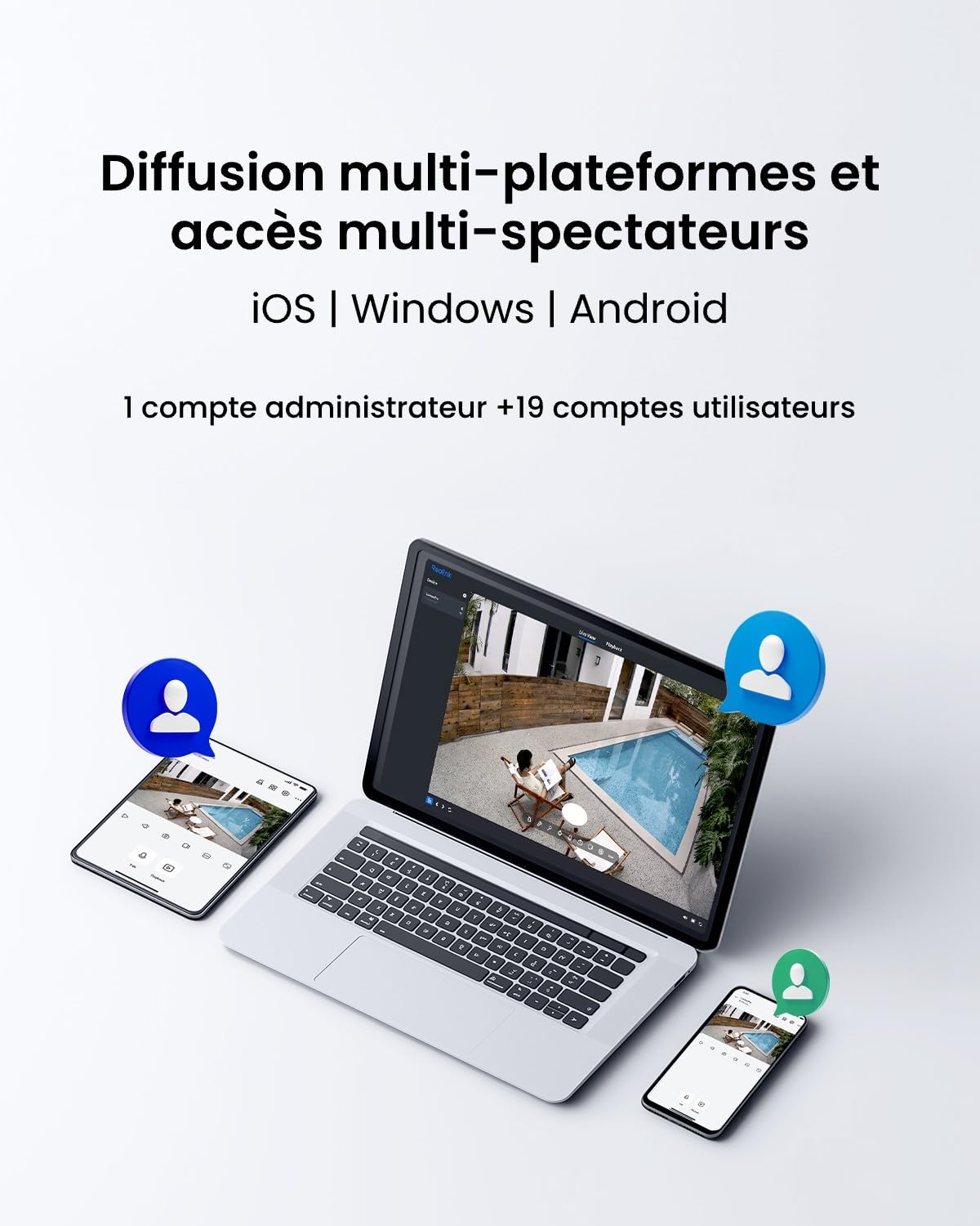 Reolink 4K Caméra Surveillance WiFi Extérieure avec Wi-FI 6, Lumus Pro | Bi-Bande 2,4/5GHz, Détection Intelligente, Vision Nocturne Couleur, Audio Bidirectionnel, Sirène, Enregistrement 24/7