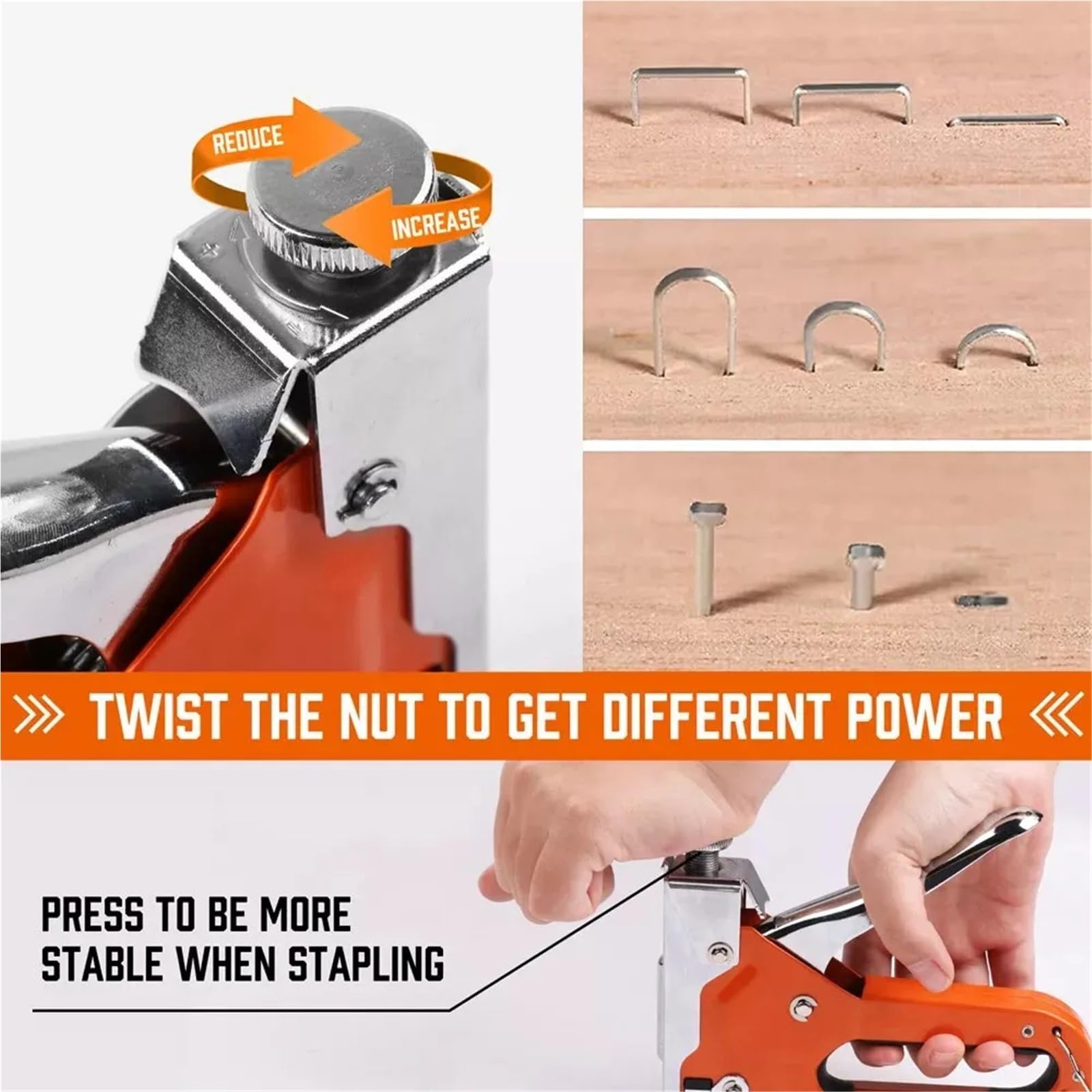 Graffettatrice Per Legno Pistola cucitrice 3 in 1 resistente Tappezzeria | Graffette gratuite for strumento di fissaggio cucitrice