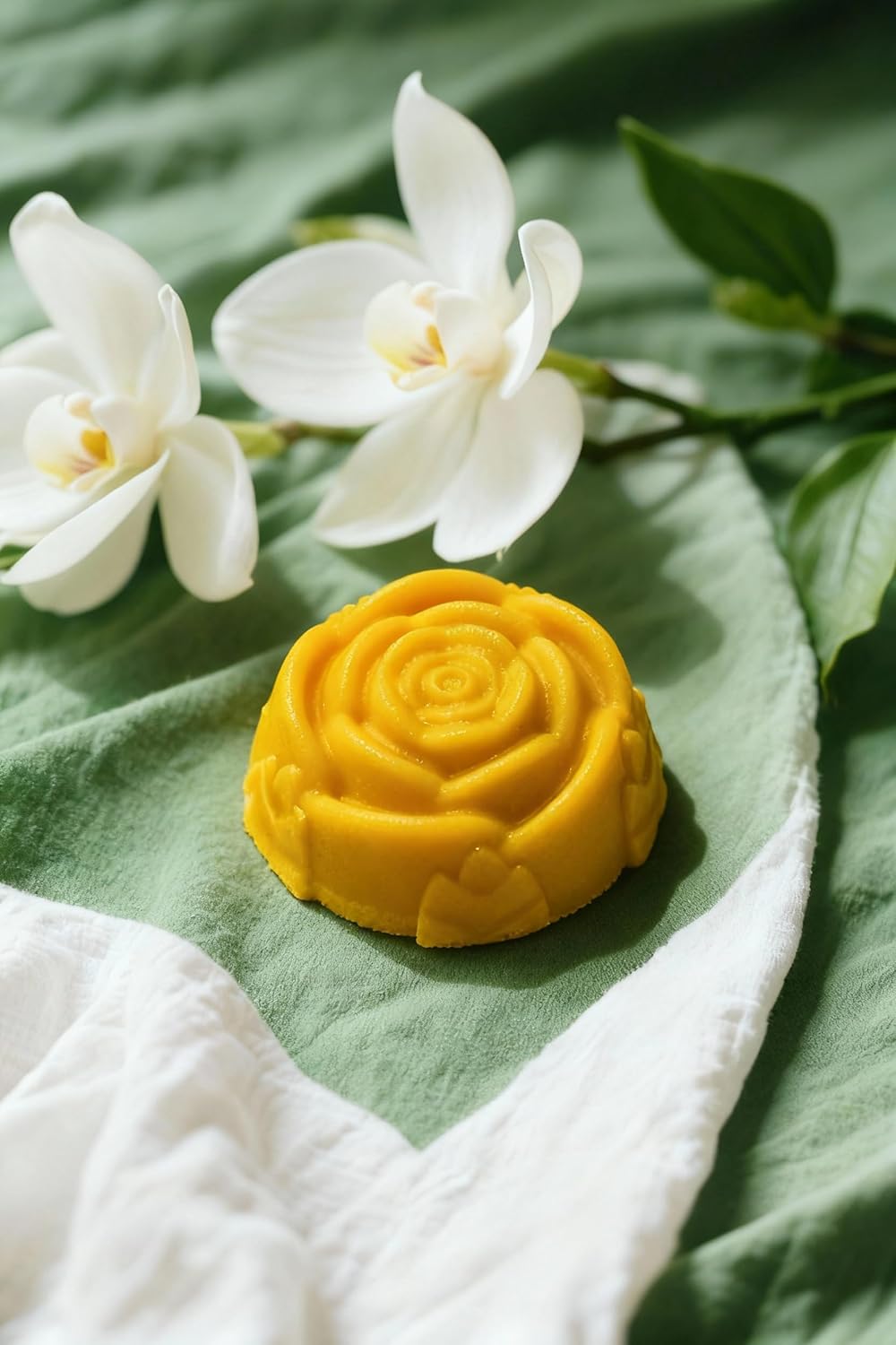 Mehr Aesthetic Organic Skincare Calendula Orange Facial Cleanser and Makeup Remover Bar