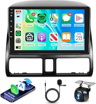 5G WiFi 2002 2003 2004 2005 2006 Honda CRV Car Radio with Wireless Carplay | Podofo Android 15 Bluetooth GPS FM/RDS EQ 9 inch 1080P 2.5D Touch Screen Car Stereo Android Auto AHD Backup Camera SWC