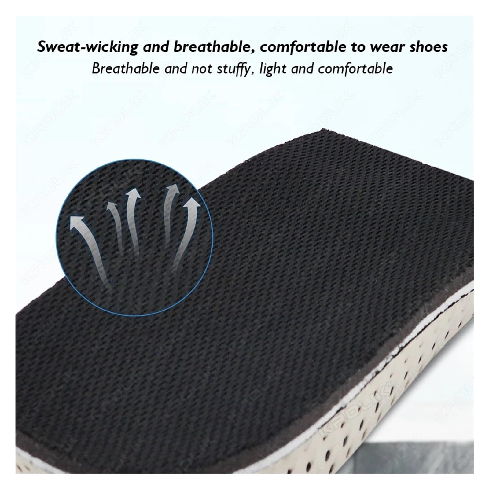 Plantillas Altura Plantillas for medio zapato con aumento de altura, 6 uds./3 pares, inserción en el talón, zapatos deportivos, cojín, soporte for el arco, plantilla de suela Invisible de 2-5 CM(Heigh