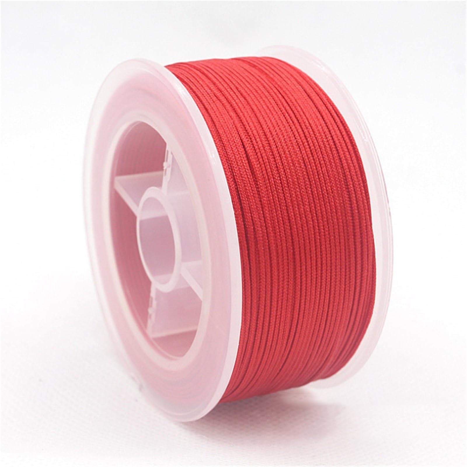 Nylon Cord Thread 5PCS 2mm 50m Nylon Cord Thread For Jewelry DIY Making Necklace Handmade Material Rope Beading Braided String for Making Bracelet, Necklace, Chinese Knot(Red)