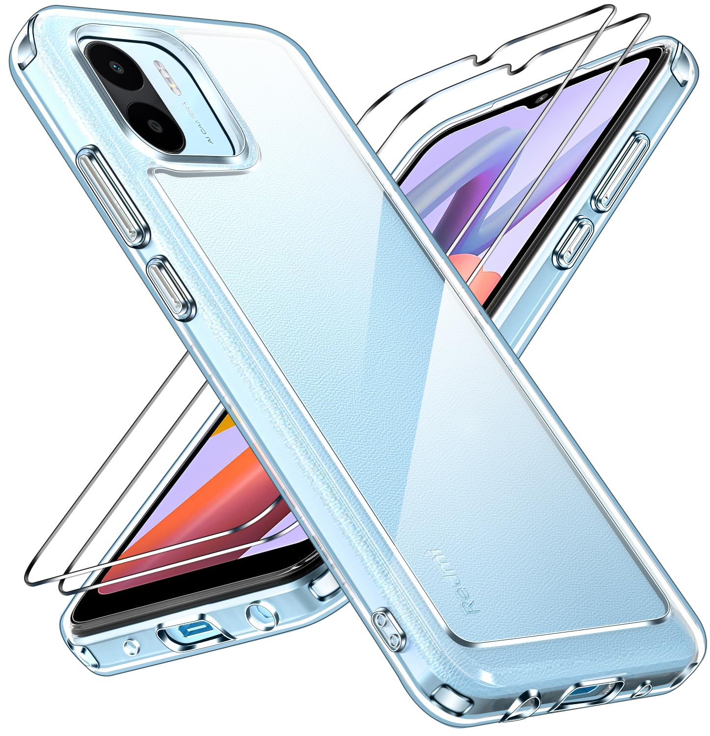 Cover Custodia Per Xiaomi Redmi A1 A2 + Pellicola Vetro Temperato