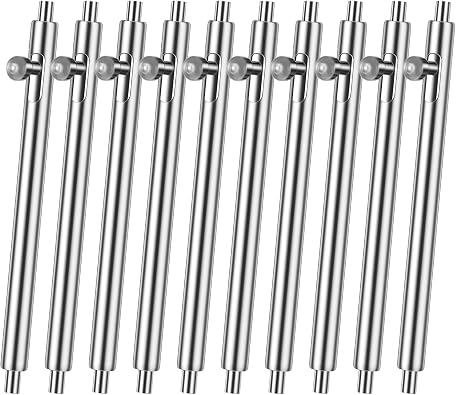 Watch Band Pins, 10 Pcs Stainless Steel Quick Release Spring Bars 20mm Spring Bars 1.5mm Diameter for Watch Band Strap