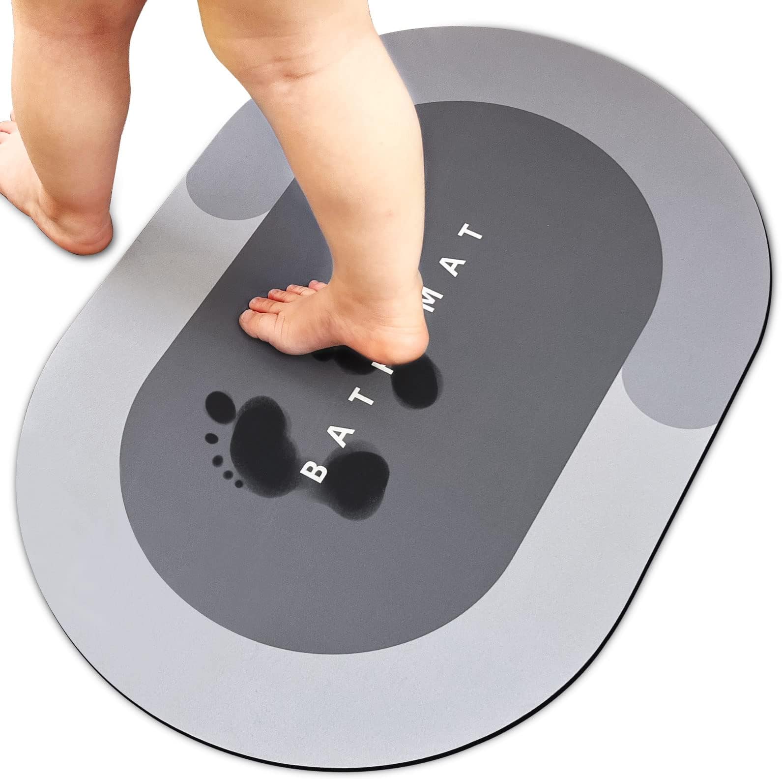 Absorbent Bath Mat Rug, Quick Drying Mat Silicone Magic Bath Mat NonSlip Floor Rug