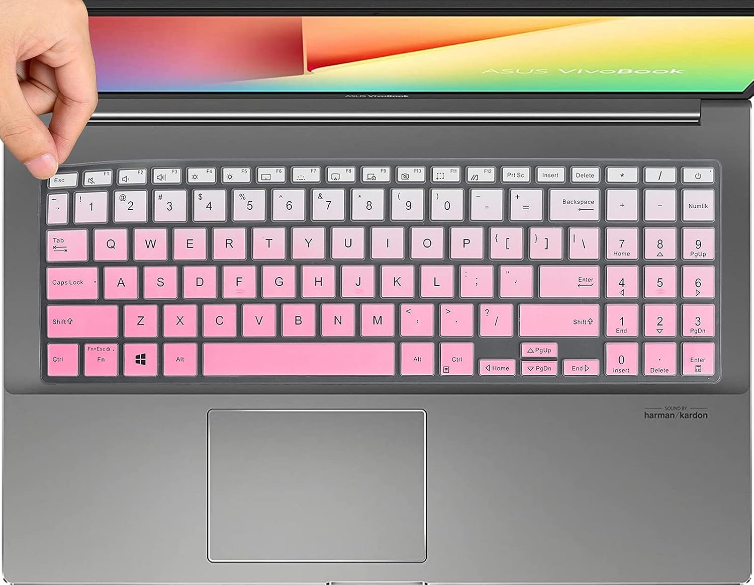 Buy Ultra Thin Keyboard Cover For 15 6 Asus Laptop L510 L510ma Ds04 Asus Vivobook S15 S533 S533ea S533fa Asus Vivobook 15 S513 S513ia S513ua F513 15 6 Laptop Keyboard Cover Skin Ombre Pink Online