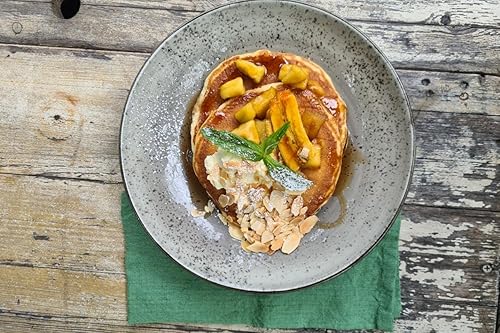 Miniatura 7 de Marc Oliver Servilletas de tela de lino verde niebla, juego de 4, grandes, de 20 x 20 pulgadas, lavadas a la piedra, lavables, reutilizables,