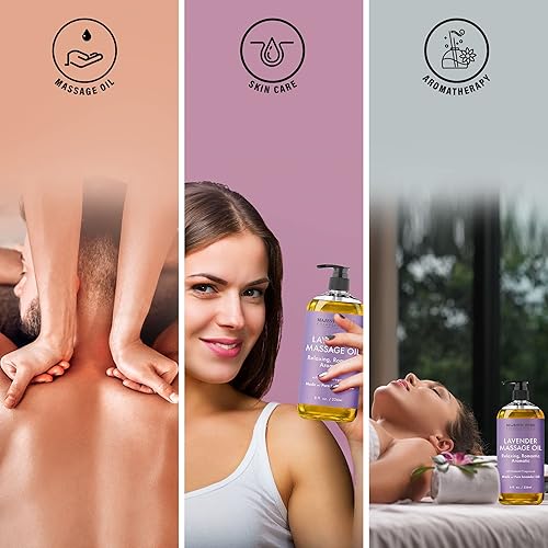 Miniatura 33 de MAJESTIC Aceite de masaje muscular puro de árnica para el cuerpo, el mejor aceite de terapia natural con aceites esenciales de lavanda y manzanilla