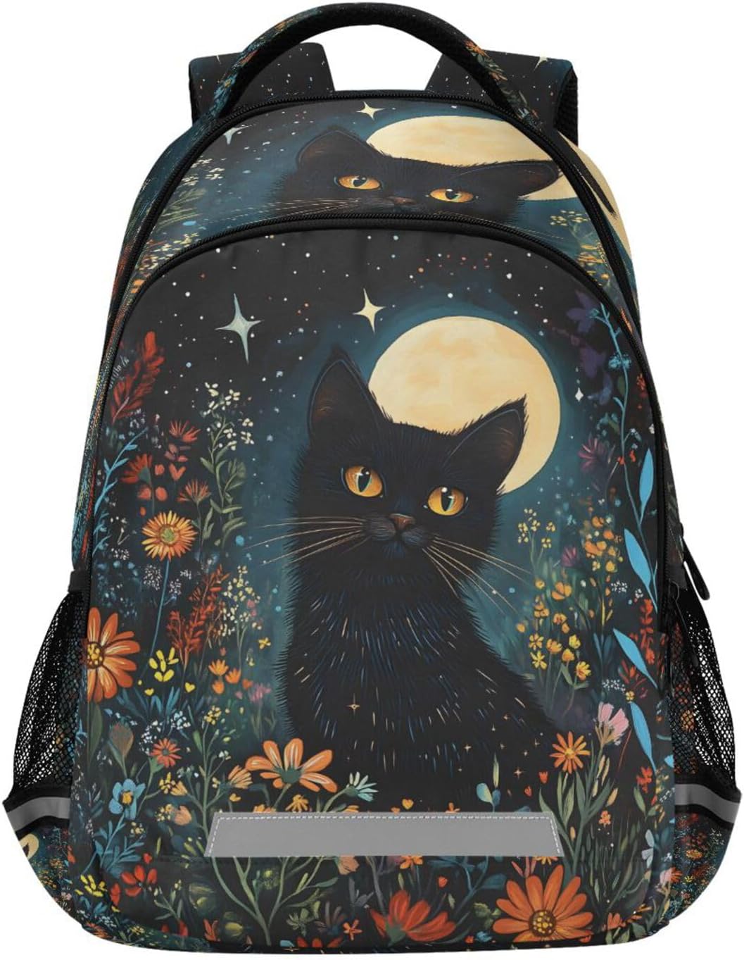 ALAZA Black Cat Moonnight Backpacks Travel Laptop Daypack School Book Bag for Men Women Teens Kids