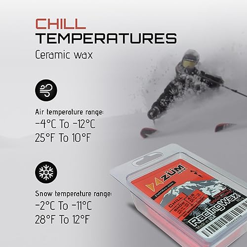 Miniatura 4 de ZUMWax - Cera de cerámica nórdica para esquí, snowboard y esquí, 4.94 oz, temperatura fría, duradera, sin PFAS. Fabricado con cerámica ecológica y