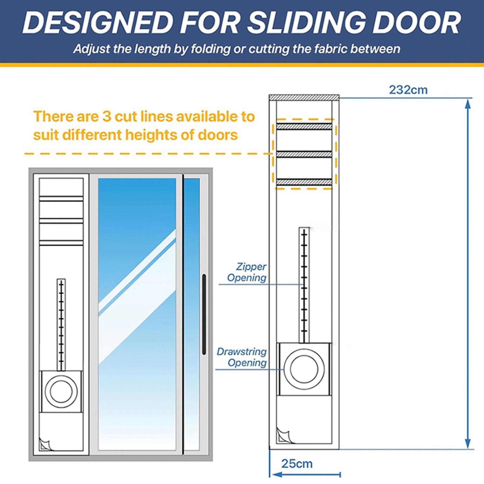 Kit de sellado de puerta corredera, cubierta de ventilación ajustable para aire acondicionado y secadora, diseño de cordón resistente a la intemperie, fácil instalación para manguera de escape
