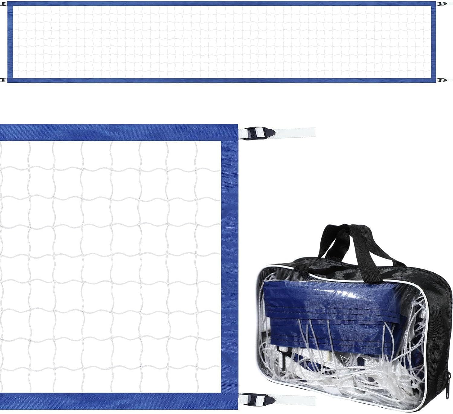 Beach Volleyball Set - Weatherproof Net, Outdoor Sport Game Accessories Kit | Outdoor Volleyball Net - Beach Game Set for Training | Weather Resistant Fabric, Portable Design, Family Recreation