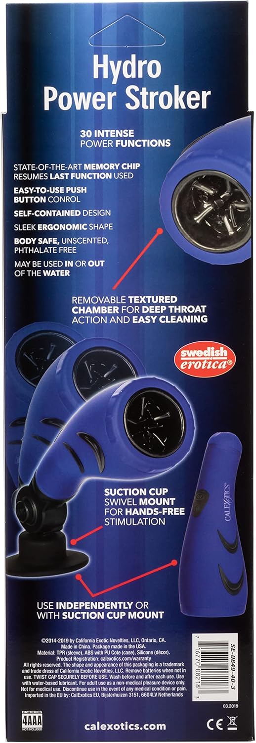 CalExotics Novelties Apollo Hydro Power Stroker, Blue