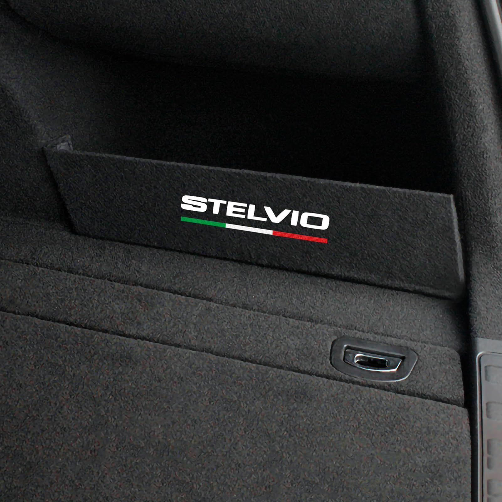 1 organiseur de coffre de voiture compatible avec accessoires Alfa Romeo Stelvio 2017 2018 2019 2020 2021 2022 2023 2024