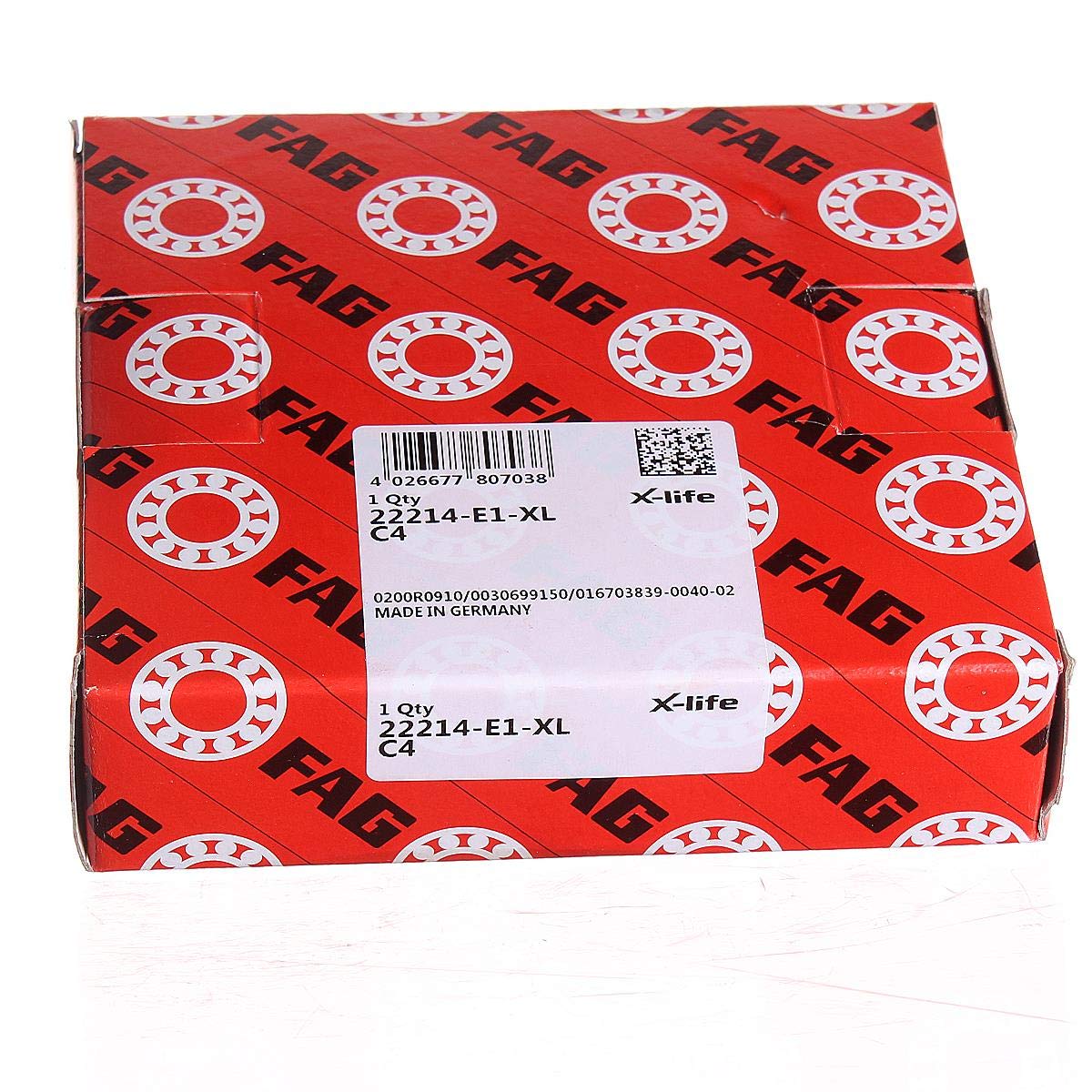 22214-E1-C4 FAG Spherical Roller Bearing 70x125x31mm