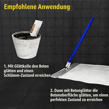 Bull Float Concrete Float 1200 x 200 mm Concrete Float with 4 Float Handles Tool Box Trowel Concrete Float Set for Concrete Processing