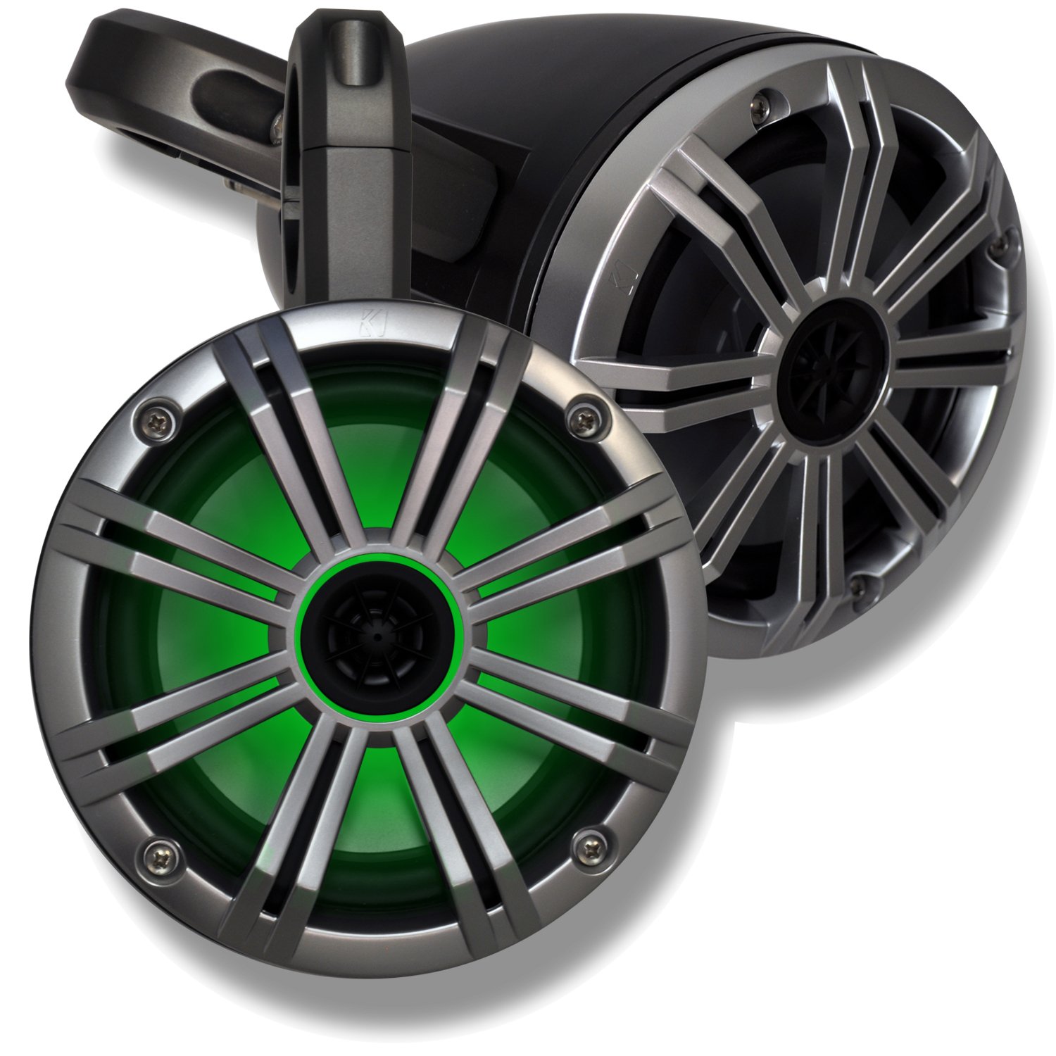 KICKER Black Wake Tower System with Silver 6.5