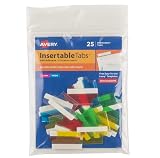 Avery Self-Adhesive Insertable Index Tabs, 1" Assorted, 25 Tabs – view 1