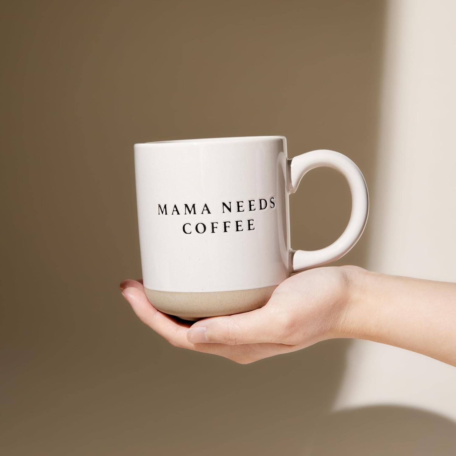 Sweet Water Decor Mama Needs Coffee Stoneware Coffee Mugs - 14Oz Cute Coffee Mugs for Hot & Cold Drinks - Dishwasher & Microwave Safe - Mothers Day Gift - Ideal Tea & Espresso Mugs - Image 6