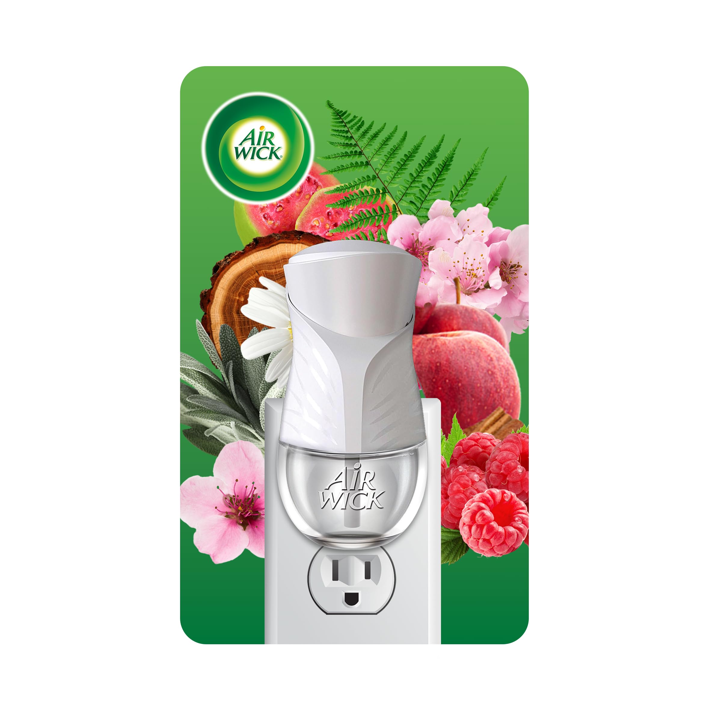 Air Wick - 78046 plug in Scented Oil Warmer, White, 6ct, Essential Oils, Air Freshener