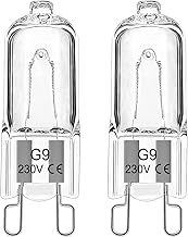 G9 Oven Bulb 40W 300 Degrees, Halogen Bulbs G9 Oven Light for Whirlpool, Neff, Electrolux, Smeg, Bosch and Microwave, Warm White 2700K, Pack of 2