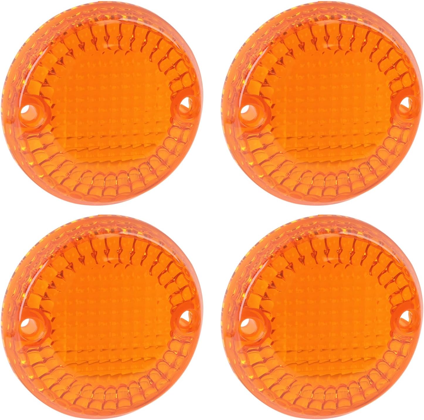 H RUO 2 Pcs Amber Front Rear Turn Signal Indicator Light lens Cover Compatible with Yamaha Bolt XVS950 2013-2023