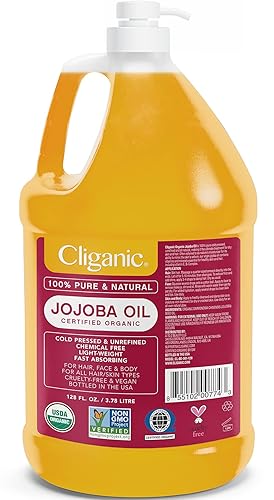 Miniatura 8 de Cliganic USDA - Aceite de jojoba orgánico 100 puro 16 onzas
