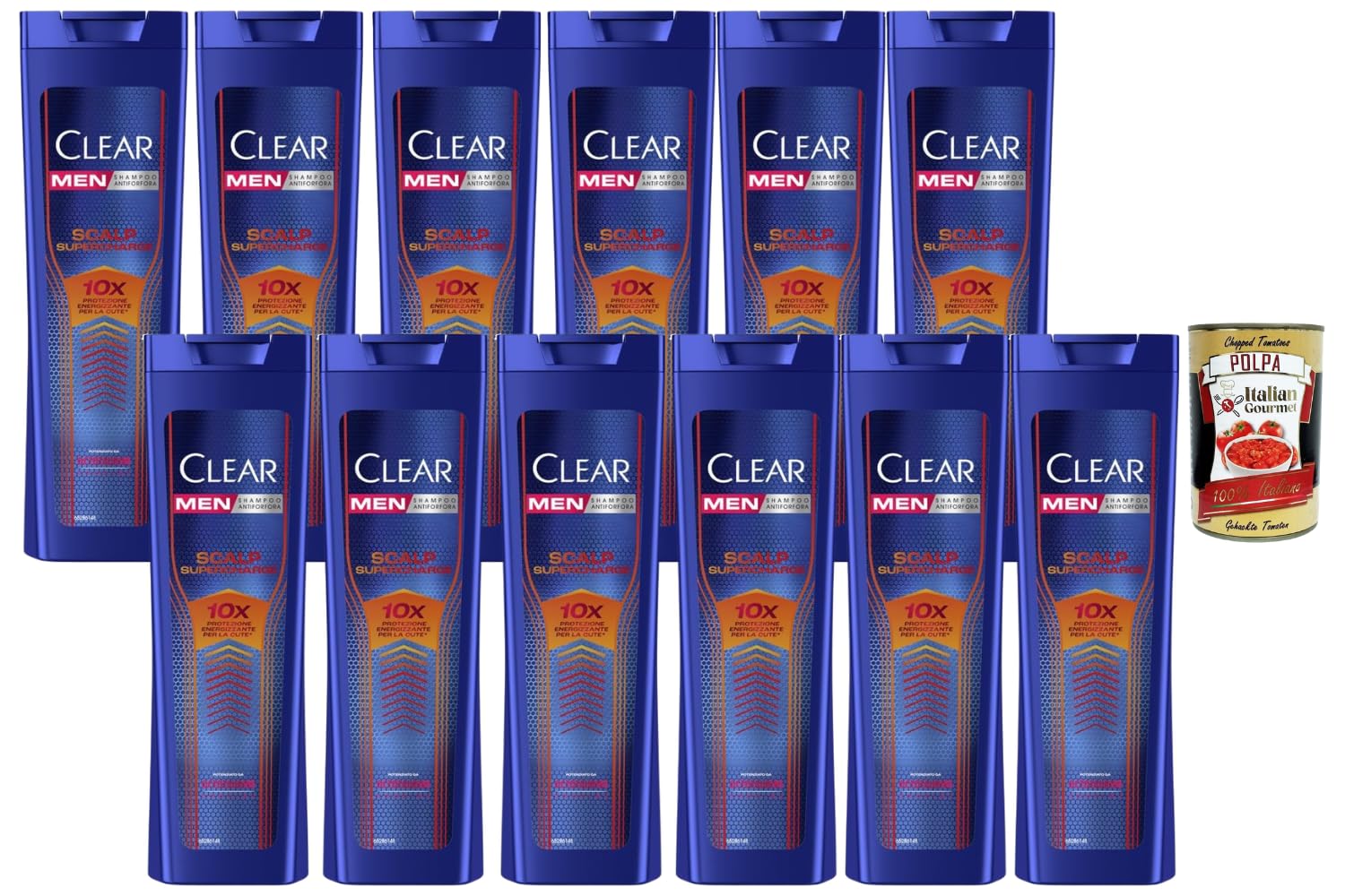 Italian Gourmet Bundle Scalp Supercharge Champú 12 x 225 ml con Polpa