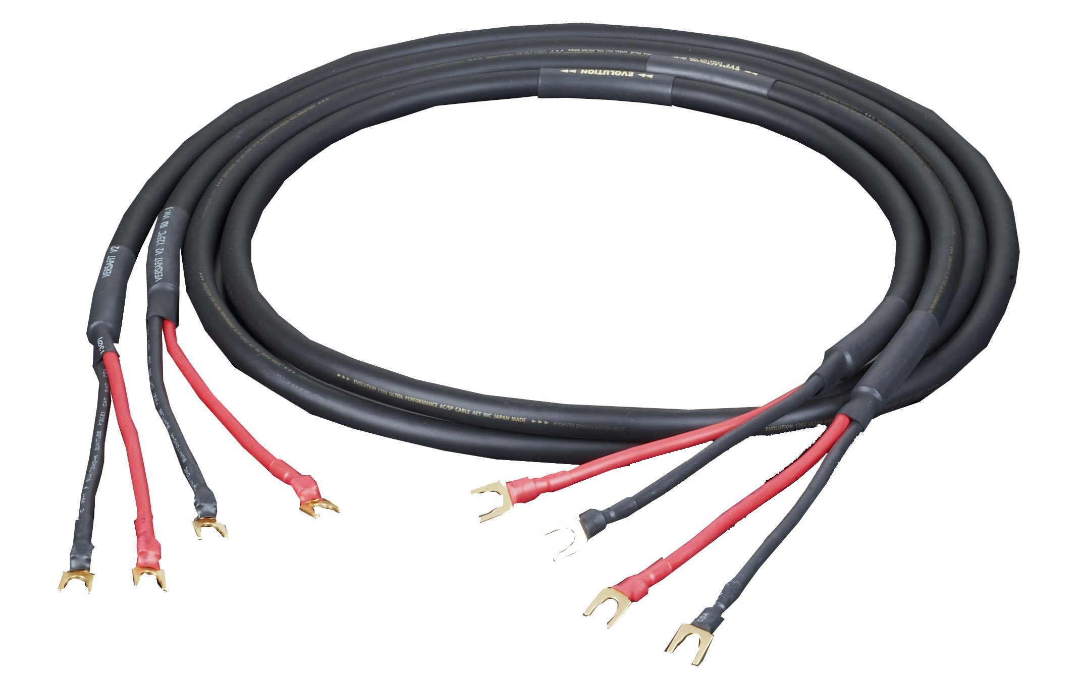 AET スピーカーケーブル 2.0mペア EVO1302S-SP2.0Y AET 電源ケーブル 1本 EVO1302 AET スピーカーケーブル 2.5mペア