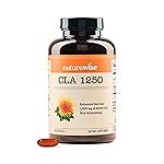 NatureWise CLA 1250 - Conjugated Linoleic Acid Supplement for Women and Men, Not Stimulating, Supports Healthy Weight, Fitness Goals - Non-GMO, Gluten Free - 90 Softgels[1-Month Supply]