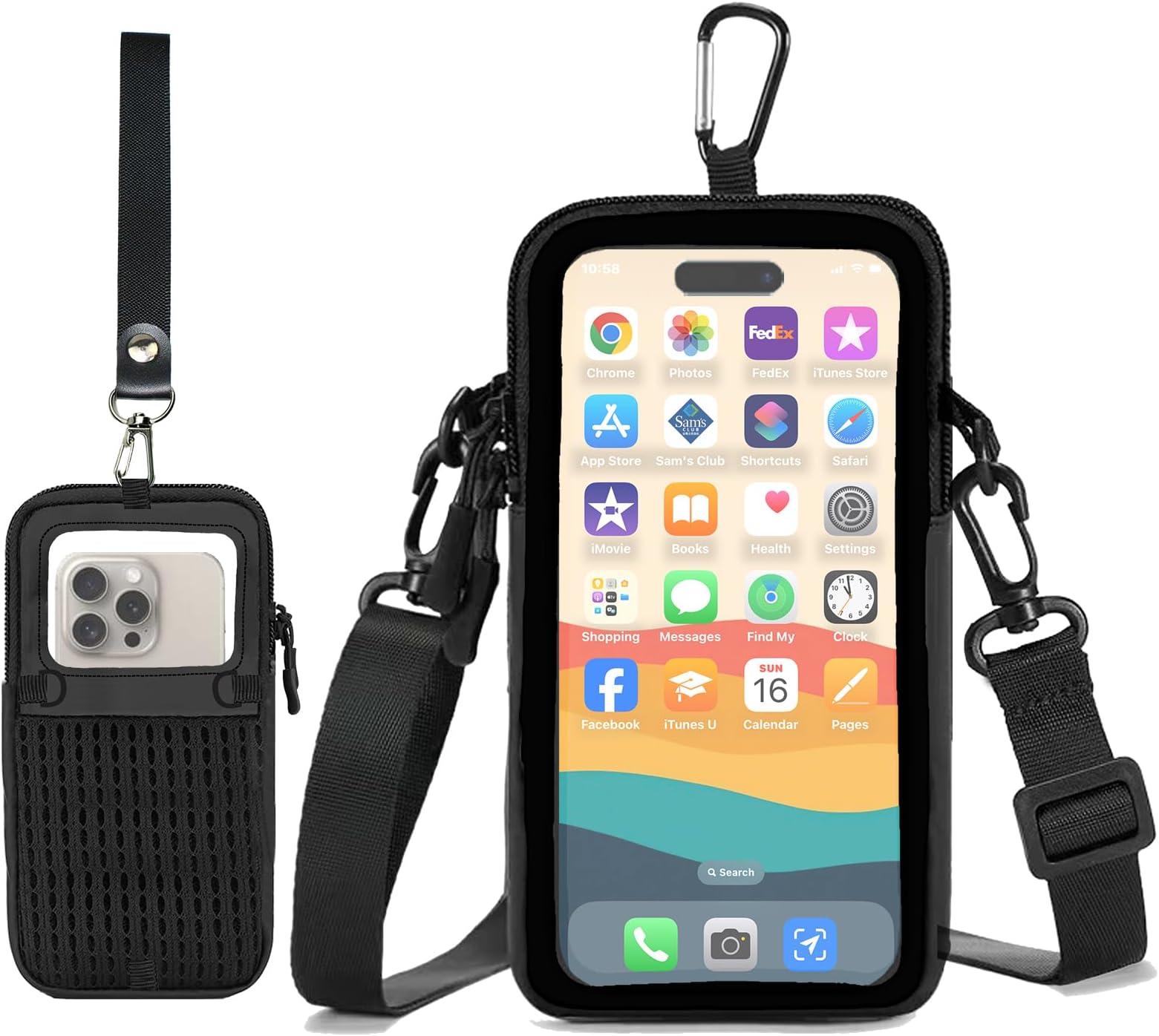 Amazon.com: Prime Comfort Cell Phone Sleeve Pouch Case Bag with ...