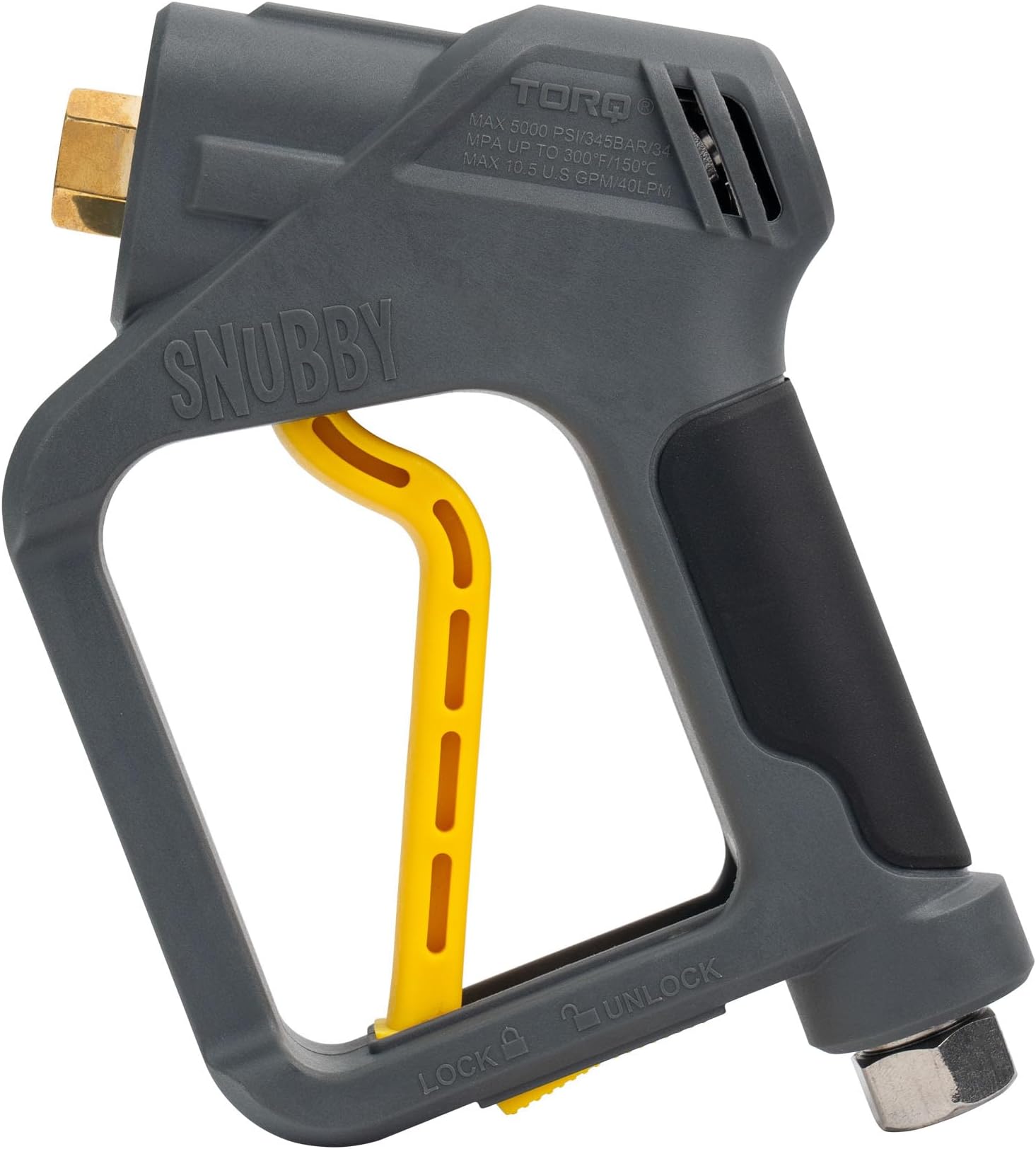 Snubby Pressure Washer Gun, Foam Cannon Attachment, for Gas & Electric Pressure Washers