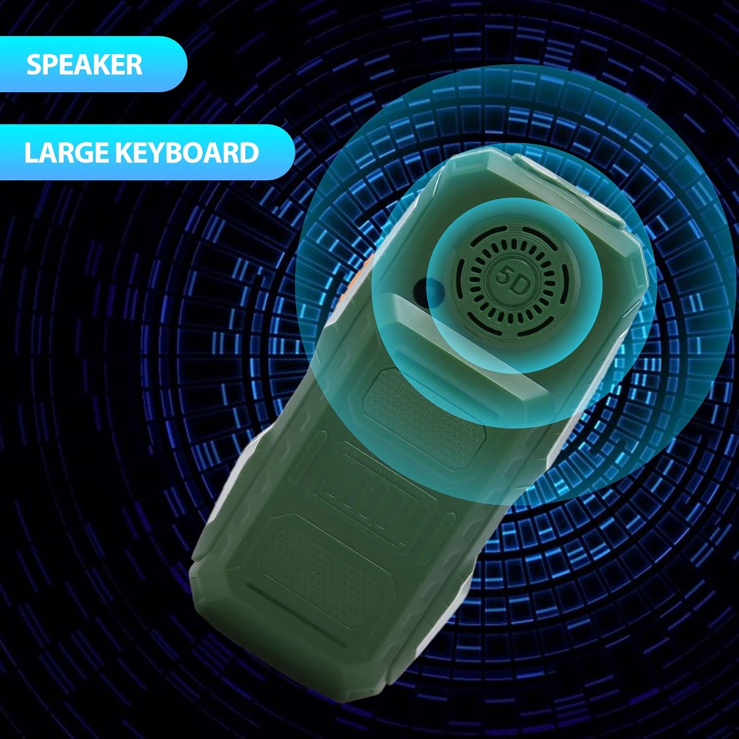 Big Button 2G Senior Cell Phone Dual SIM Card 2400mah SOS Button Unlocked Cell Phone for Elderly (US Plug)