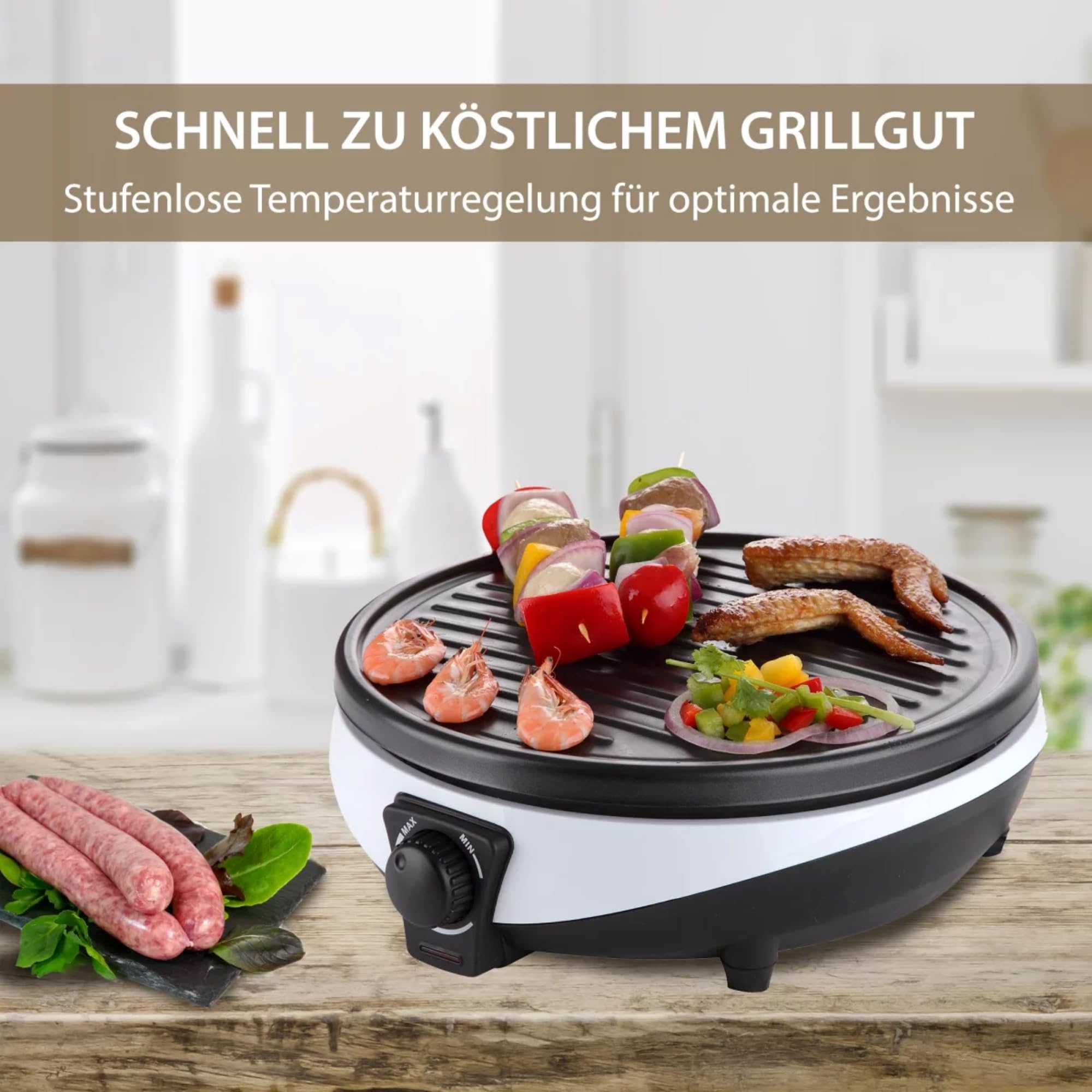 Syntrox Germany 3 in 1 Crepes Maker Pfannkuchen Eierkuchen Elektrogrill Zephir, Mixcaker, Crepespfanne, Pancakepfanne, leichte Reinigung, 1000 Watt Leistung, 30 cm Durchmesser