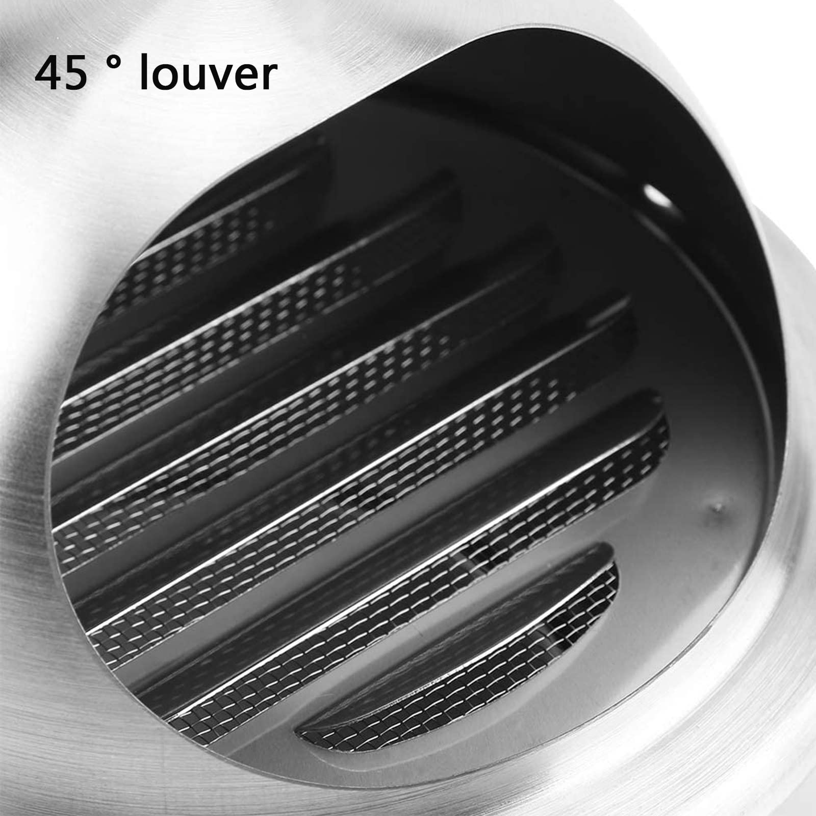 Grille D'Aération avec/Maille, Couvercle De Ventilation Sortie D'évacuation Grille D'Aération Ronde Grille Ventilation Hotte, Résistant Aux Intempéries Sortie D’air Murale