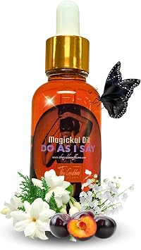 Devotional Oil 1 oz | Handmade with Herbs, Crystals & Essential Oil | Hoodoo Voodoo Wiccan Pagan | Witchcraft Supplies | Conjure Oil for Altars & Offerings Do As I Say