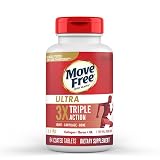 Move Free Ultra Triple Action Joint Support Supplement - Type II Collagen Boron & Hyaluronic Acid - Supports Joint Comfort, Cartiliage & Bones in 1 Tiny Pill Per Day, 64 Tablets (64 servings)*