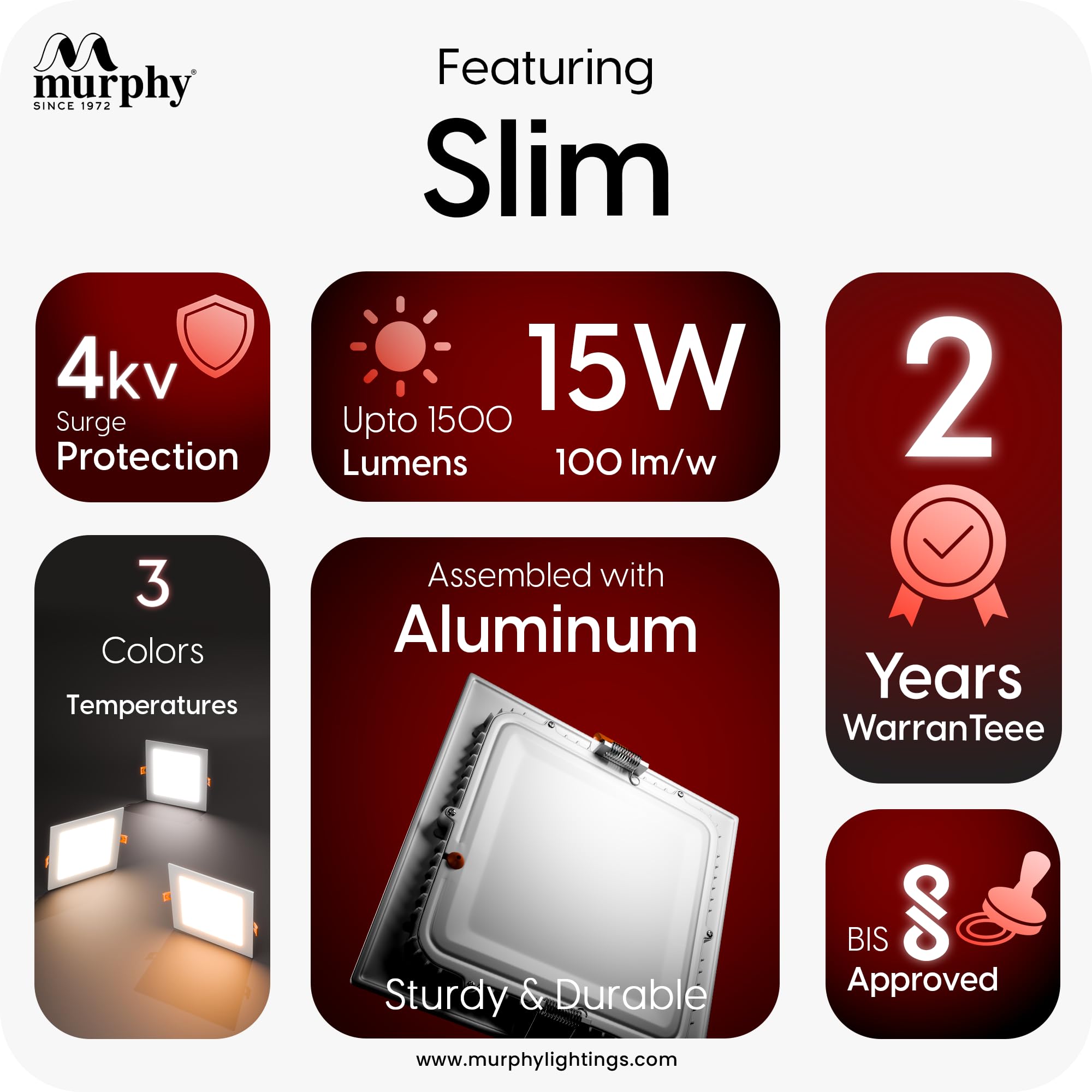 Slim LED Panel Light - Natural White -3 Slim LED Panel Light - Natural White -3