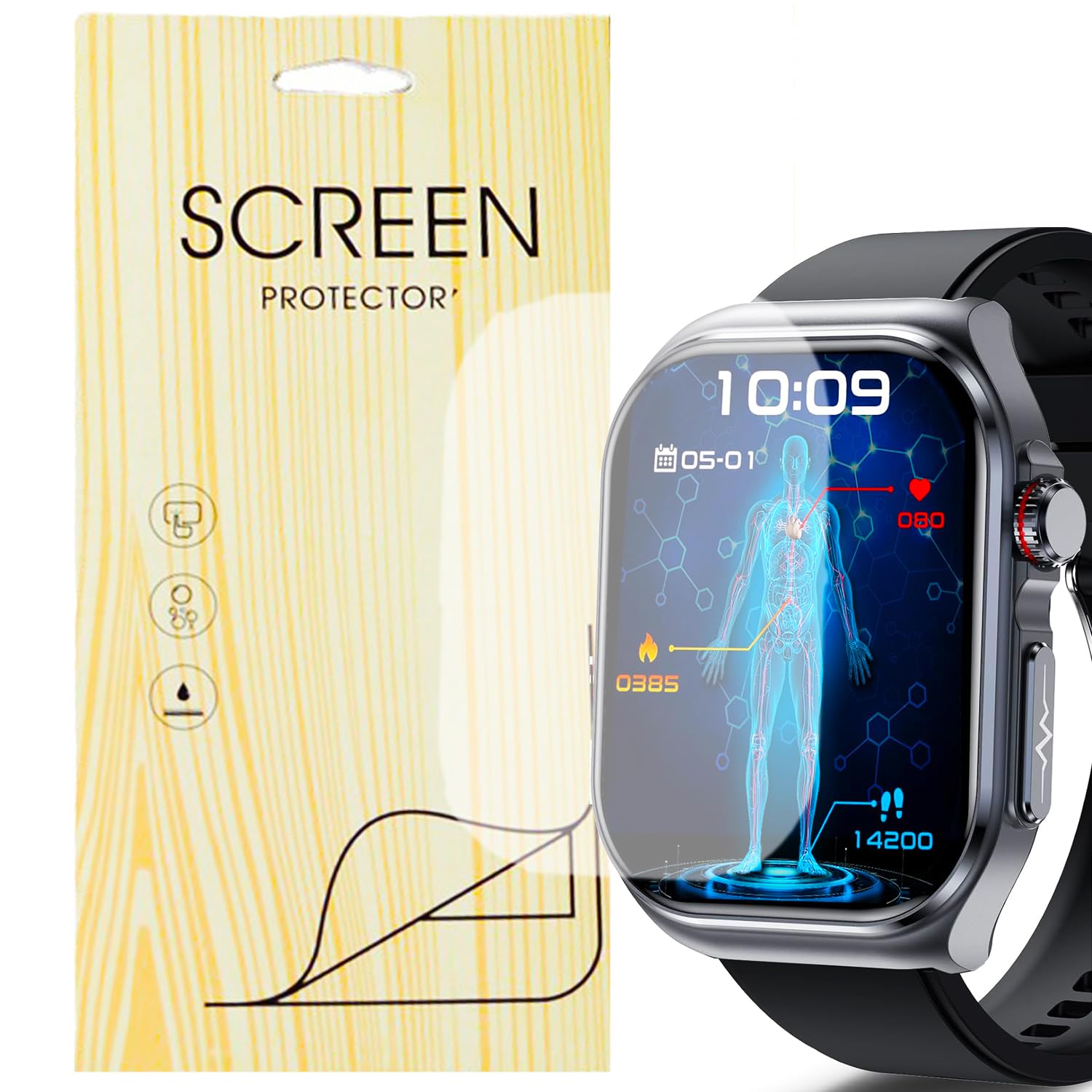 Pellicole Protettive Per Smartwatch TAOLOON 1,91" - 6 Pezzi, Antiurto E Antigraffio - Foto 7