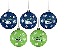 Vista 19 de FOCO Dallas Cowboys NFL 5 Pack Shatterproof Ball Ornament Set