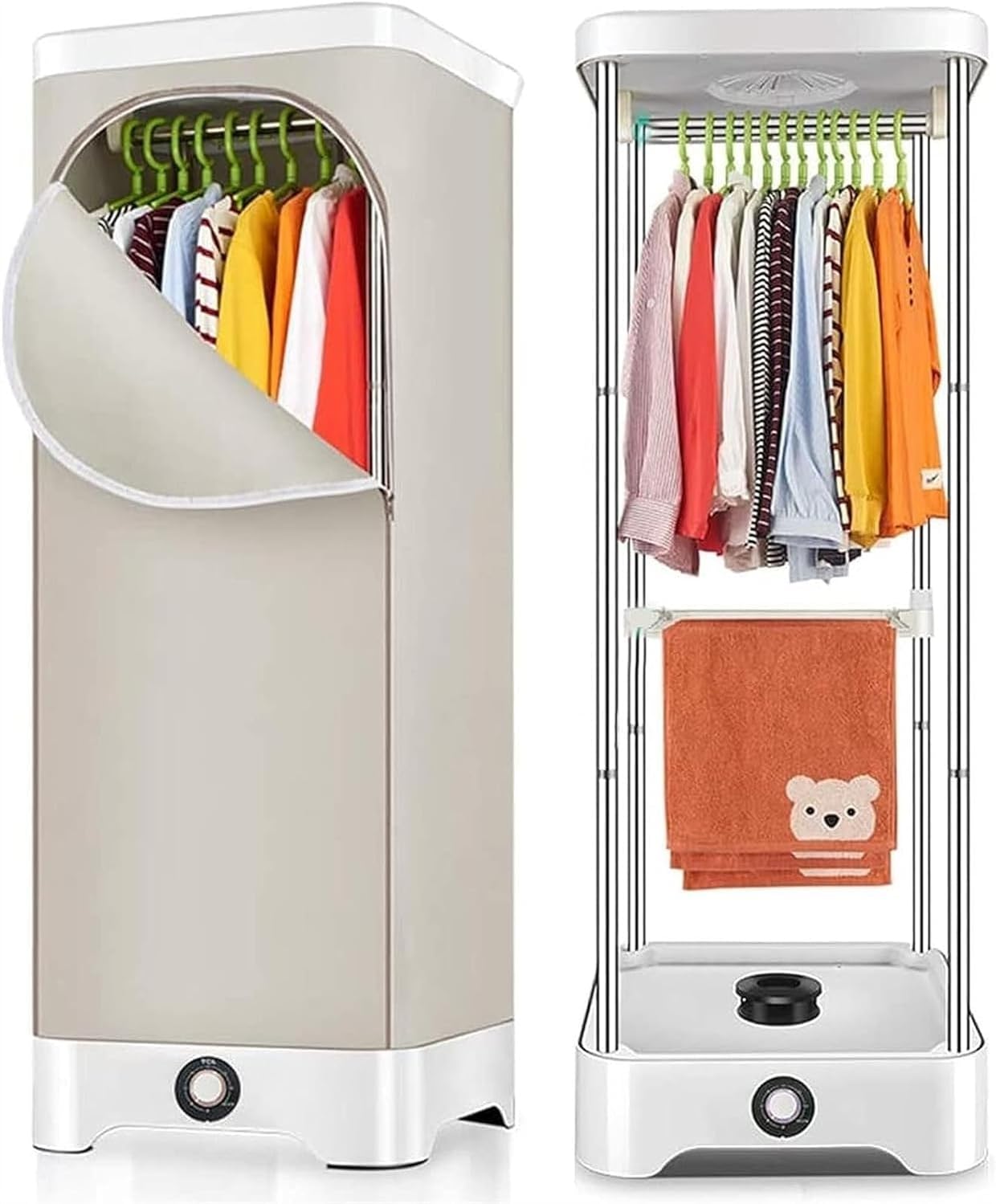 900W Electric Dryer, Double Tier Standing Dryer, Foldable Mini Drying Rack, 180 Minute Timer, 30KG Load Capacity