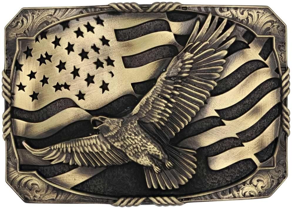 Montana Silversmiths Flag Series Attitude Western Belt Buckle