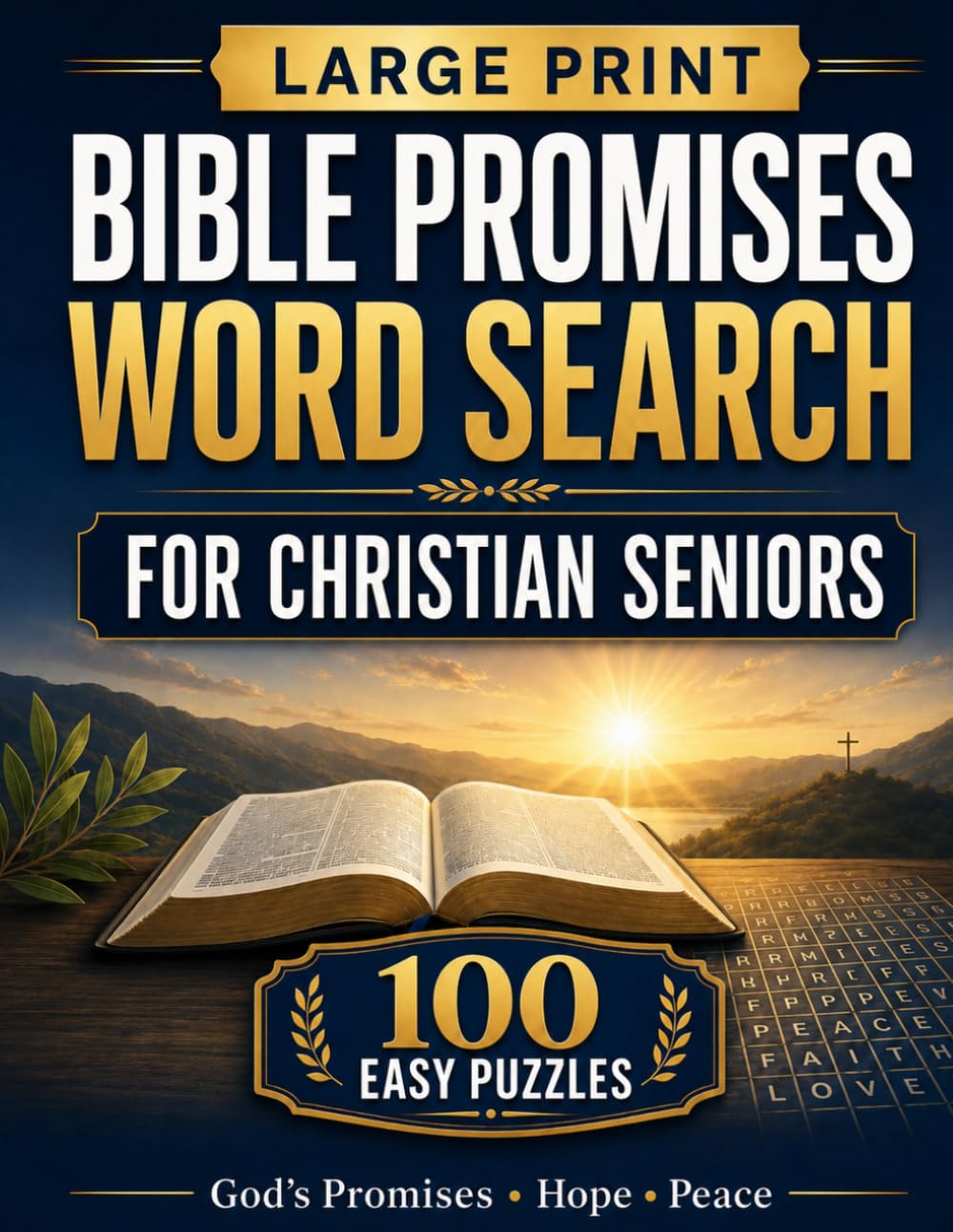 Large Print Bible Promises Word Search for Christian Seniors: Easy Bible Word Search Puzzles with God’s Promises, Simple Words, Hope, Peace, and Encouragement (Quiet Faith Word Search Series)