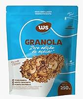 Granola Zero Adição de Açúcar WS Naturais 250g – Sem Açúcar Adicionado, Crocante, Integral, Rica em Fibras, Snack Saudável